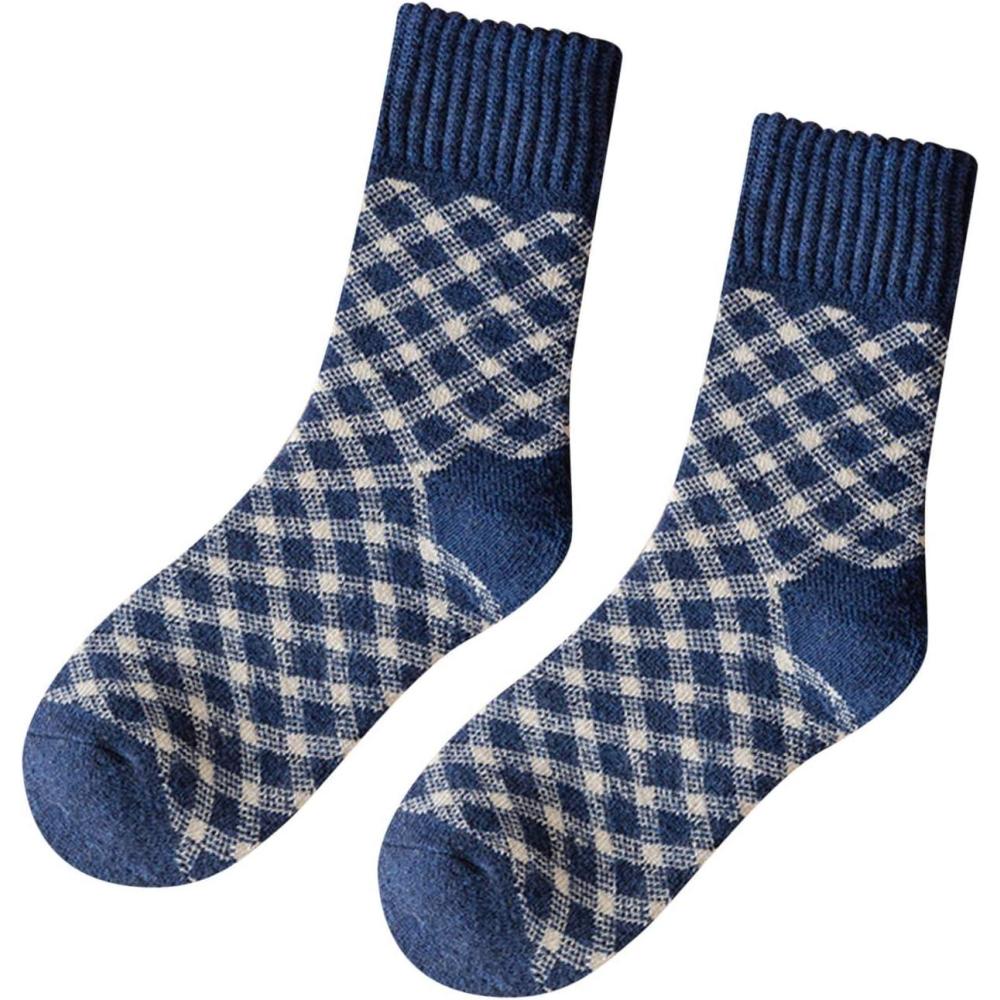 image:imageFemmes Automne Et Hiver Casual Mid Tube Chaussettes Bleu Laine Chaud Bas Hommes Haute Chaussettes Blanches Femmes Fantaisie De RandonnE Invisibles 39 42 Chaussette Blanche Coton InterieurF