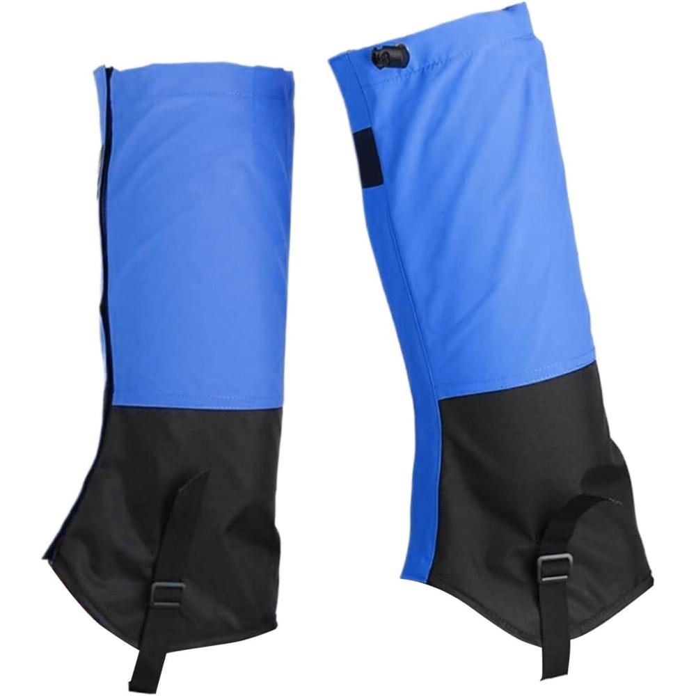 image:imageGutres de bottes  Bouclier antiserpent  Protecteur de jambe rglable en polyester impermable pour randonne escalade course  pied neige en plein air quipement de chasse hommes et femmesBleu