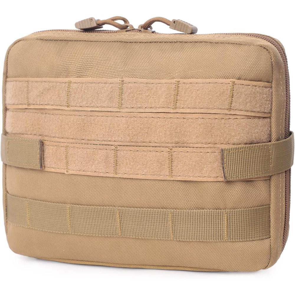 image:imageTRIWONDER Pochette Tactique Sacoche Ceinture EDC Multifonctionnelle Poche Molle Militaire pour Randonne Voyage Sport en Plein AirB  Kaki