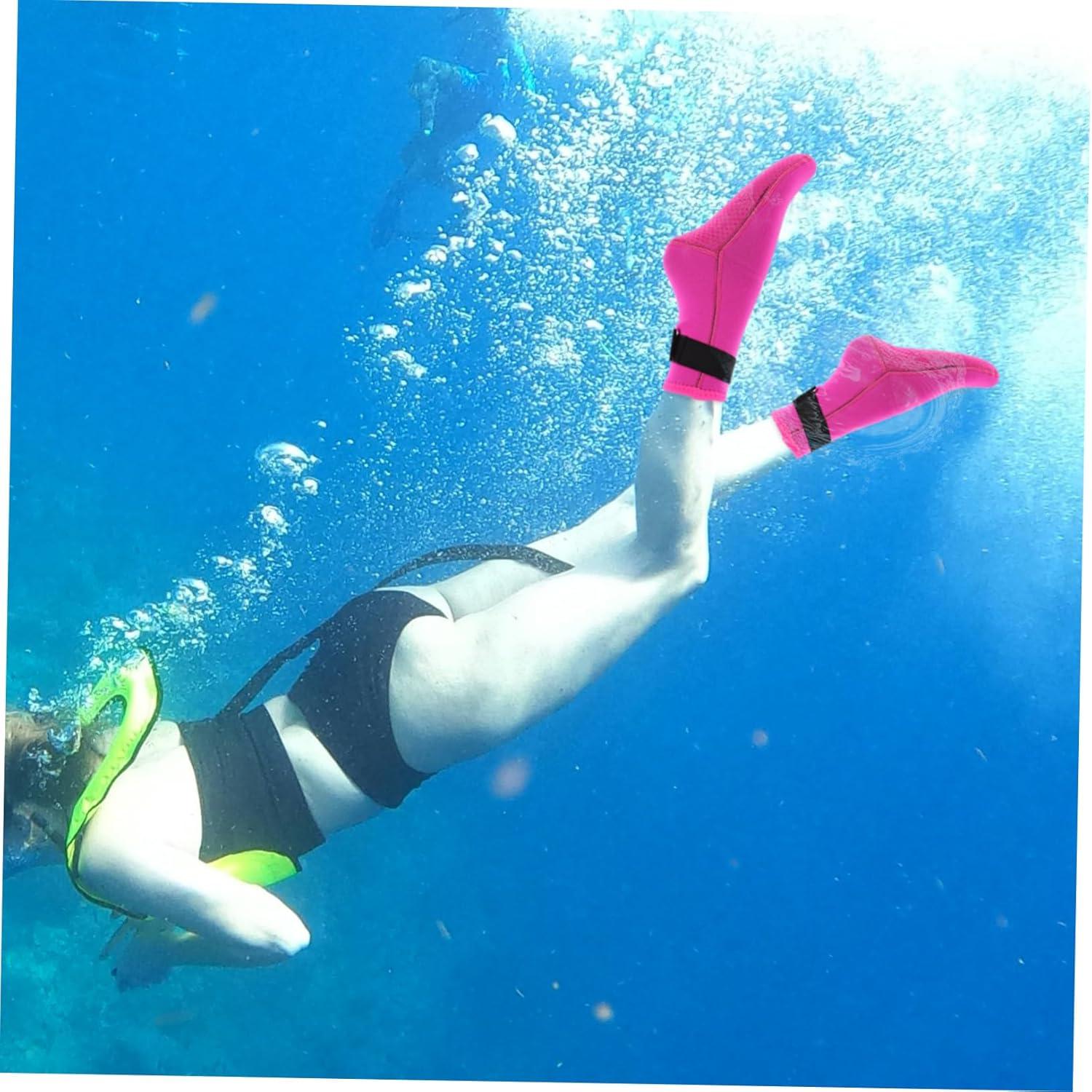 image:image1paire Chaussettes De Plonge Noprne tanches Chaussettes De Snorkeling Et Surf Antidrapantes pour Activits Nautiques Utilisation Plage Unisexe