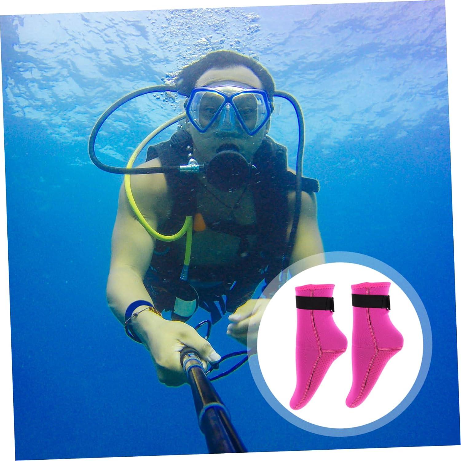 image:image1paire Chaussettes De Plonge Noprne tanches Chaussettes De Snorkeling Et Surf Antidrapantes pour Activits Nautiques Utilisation Plage Unisexe