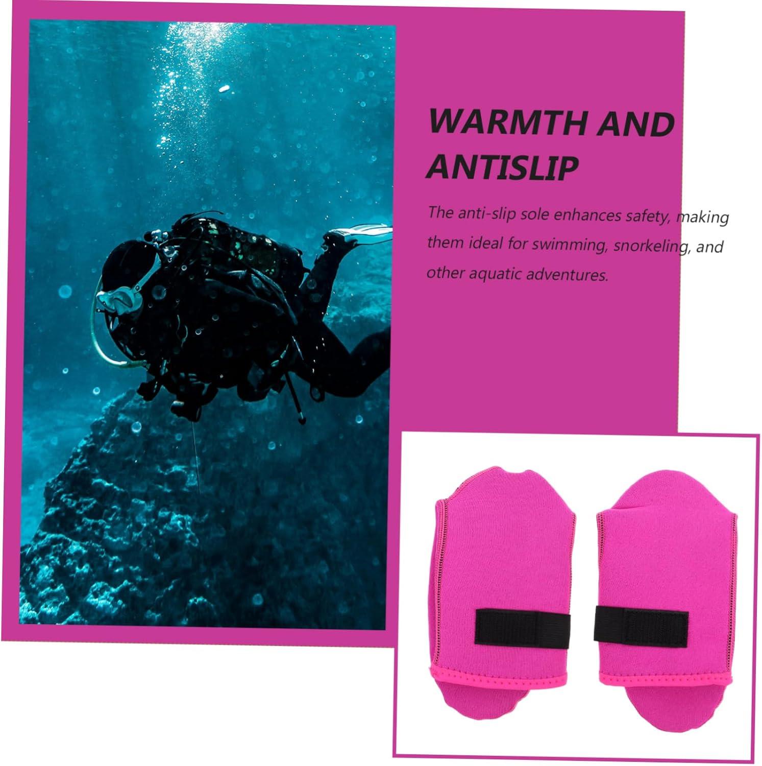 image:image1paire Chaussettes De Plonge Noprne tanches Chaussettes De Snorkeling Et Surf Antidrapantes pour Activits Nautiques Utilisation Plage Unisexe