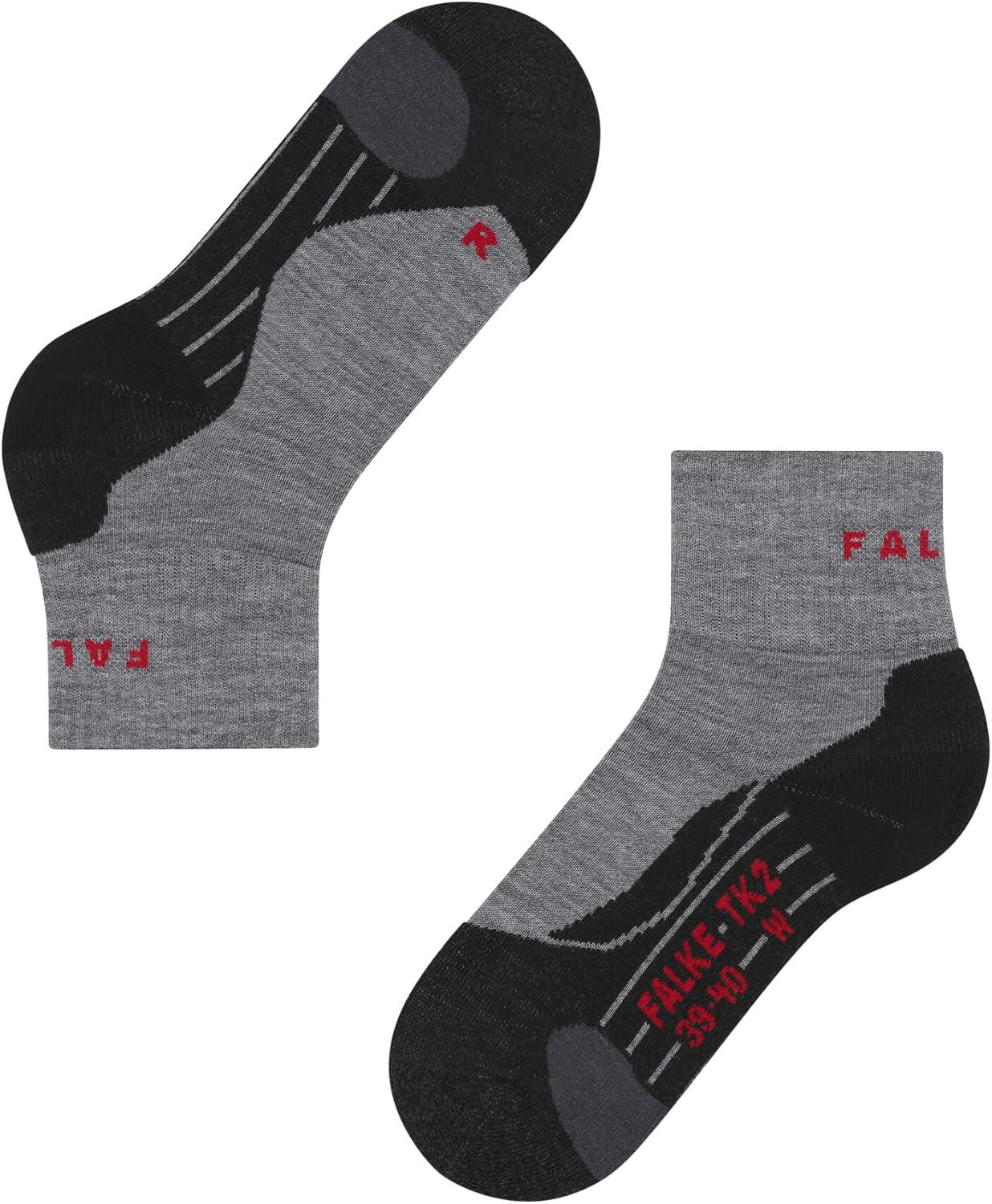 image:imageFALKE Tk2 Explore Short M Sso Laine Antiampoule paisses Chaussettes de randonne Homme lot de 1Gris Light Grey 3403