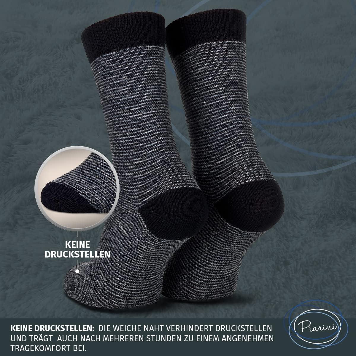 image:imageLot de 2 paires de chaussettes en alpaga Chaussettes en laine pour homme et femme Chaussettes douillettes respirantes en laine fineNoir Marine
