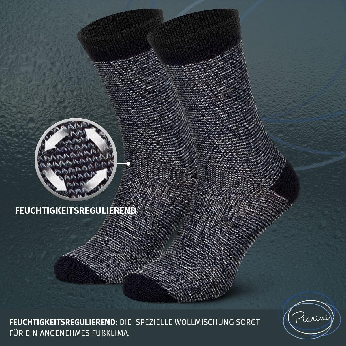 image:imageLot de 2 paires de chaussettes en alpaga Chaussettes en laine pour homme et femme Chaussettes douillettes respirantes en laine fineNoir Marine