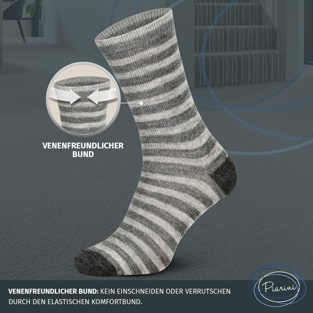 image:imageLot de 2 paires de chaussettes en alpaga Chaussettes en laine pour homme et femme Chaussettes douillettes respirantes en laine fineTons de gris
