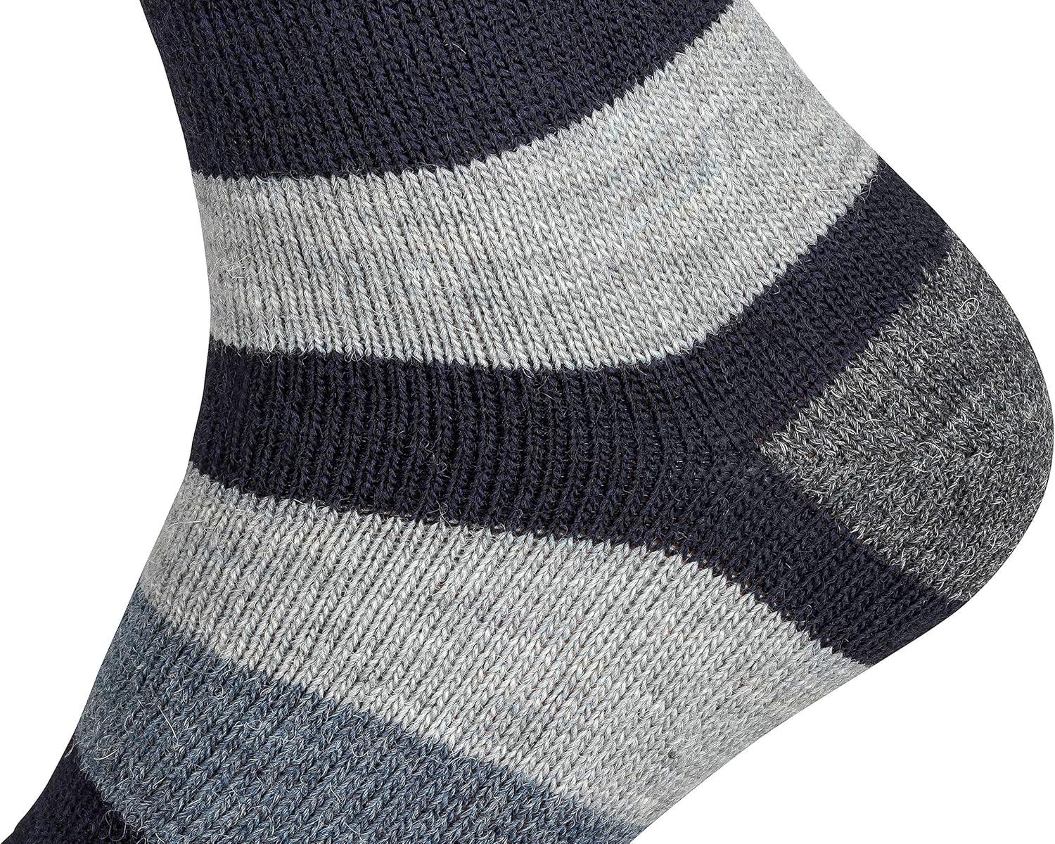 image:imageLot de 2 paires de chaussettes en alpaga Chaussettes en laine pour homme et femme Chaussettes douillettes respirantes en laine finegrisbleu
