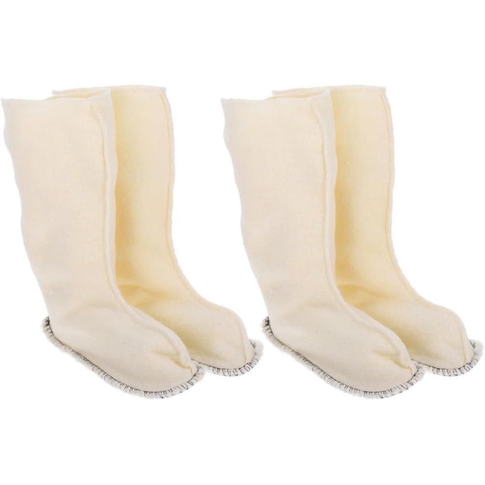 image:image2 Paires de Doublures Chaudes pour Bottes de Neige Homme Chaussettes Intrieures Amovibles en Tissu Doux Taille 42 Haute Accessoires Isolants Polyvalents pour Bottes de Pluie