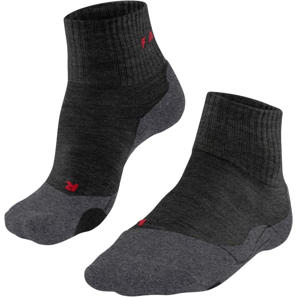 image:imageFALKE Tk2 Explore Short M Sso Laine Antiampoule paisses Chaussettes de randonne Homme lot de 1Gris Asphalt Melange 3180