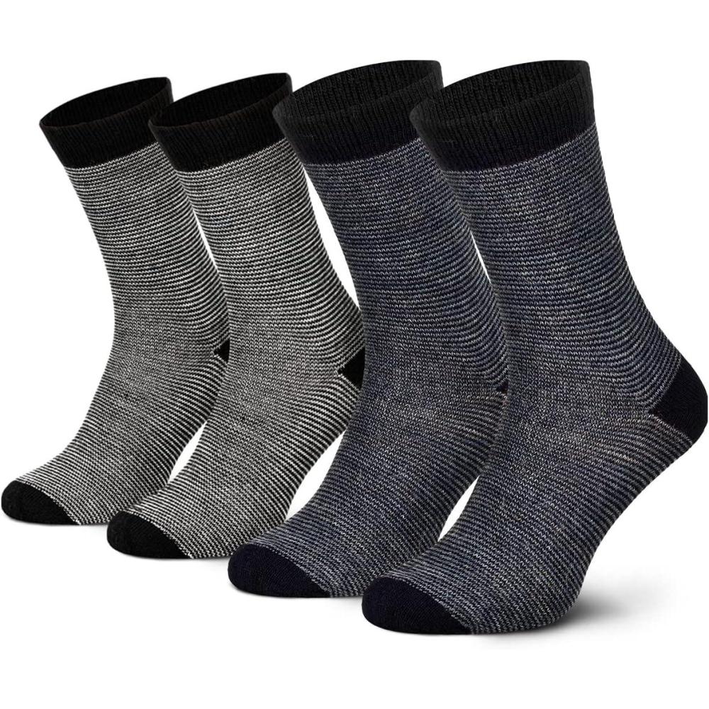image:imageLot de 2 paires de chaussettes en alpaga Chaussettes en laine pour homme et femme Chaussettes douillettes respirantes en laine fineNoir Marine