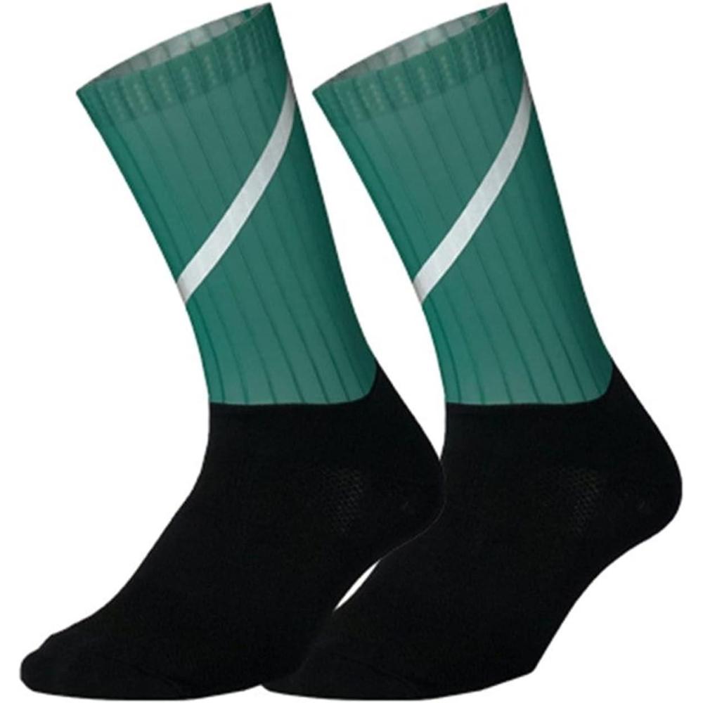 image:imageSport Profession Chaussettes de Cyclisme Hommes AntiSlip sans Soudure Aero Vlo vlo de vlo vlos Routiers Rflecteur Scurit Chaussette Chaussettes de BasketballVert