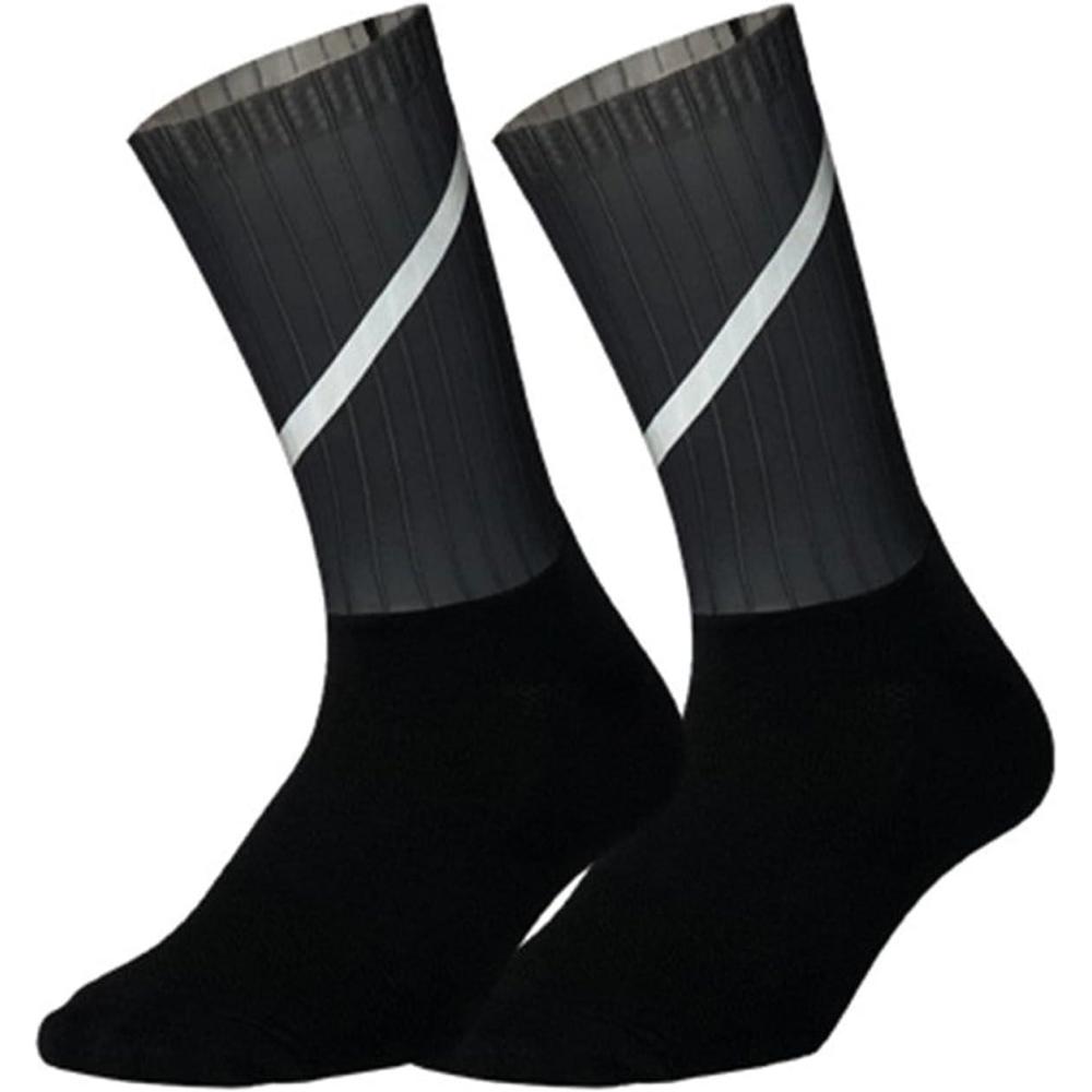 image:imageSport Profession Chaussettes de Cyclisme Hommes AntiSlip sans Soudure Aero Vlo  vlo de vlo  vlos Routiers Rflecteur Scurit Chaussette Chaussettes de BasketballNoir
