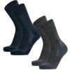 De Plusieurs Couleurs - 2 Paires (1 x bleu marine  1 x gris)