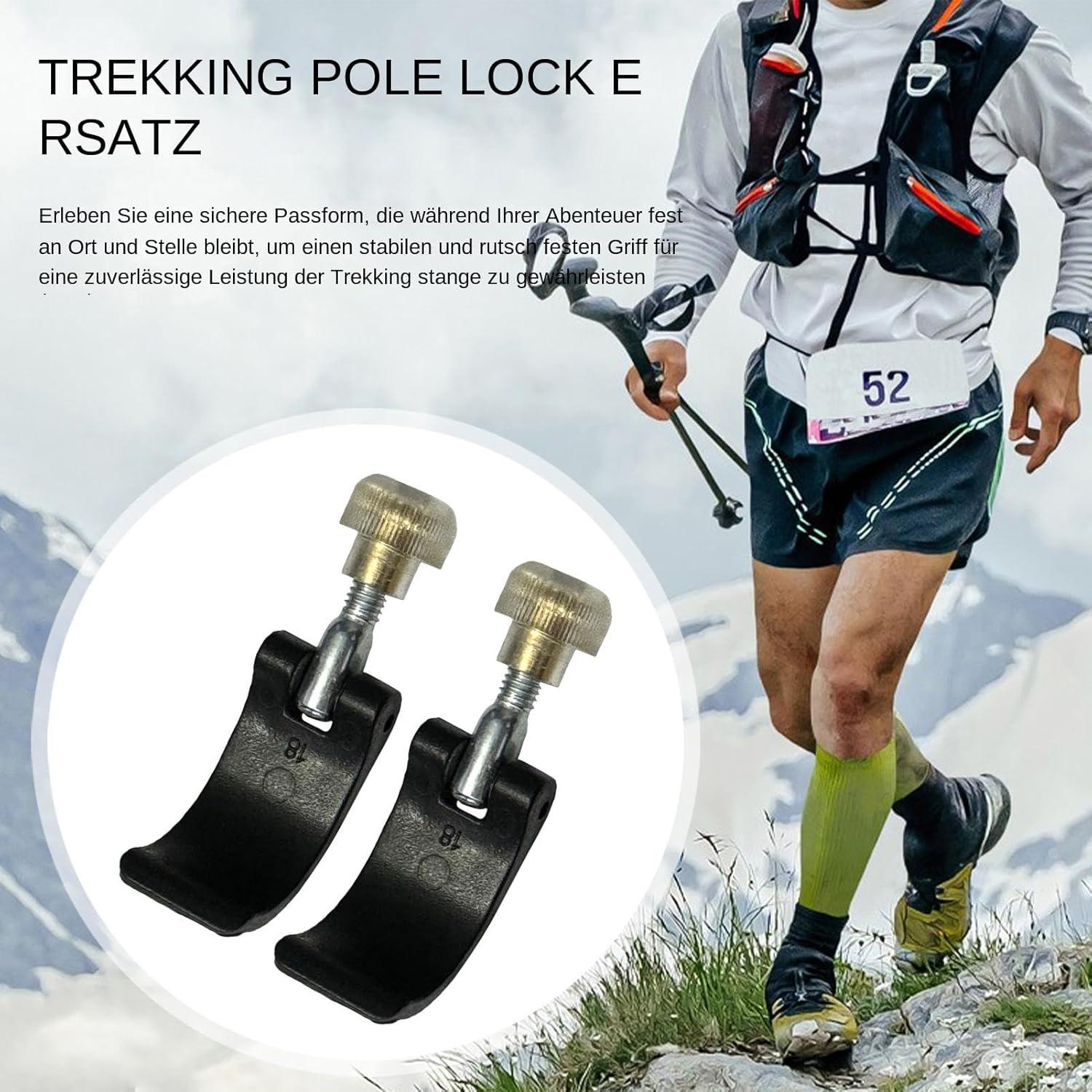 image:imageClips de fermeture pour btons de randonne Fermeture rapide de rechange pour btons de trekking pince de fixation pour btons descalade alpinisme camping trekking activits de plein airN 18