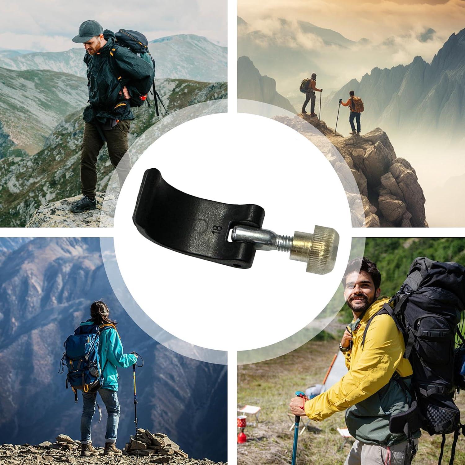 image:imageClips de fermeture pour btons de randonne Fermeture rapide de rechange pour btons de trekking pince de fixation pour btons descalade alpinisme camping trekking activits de plein airN 18