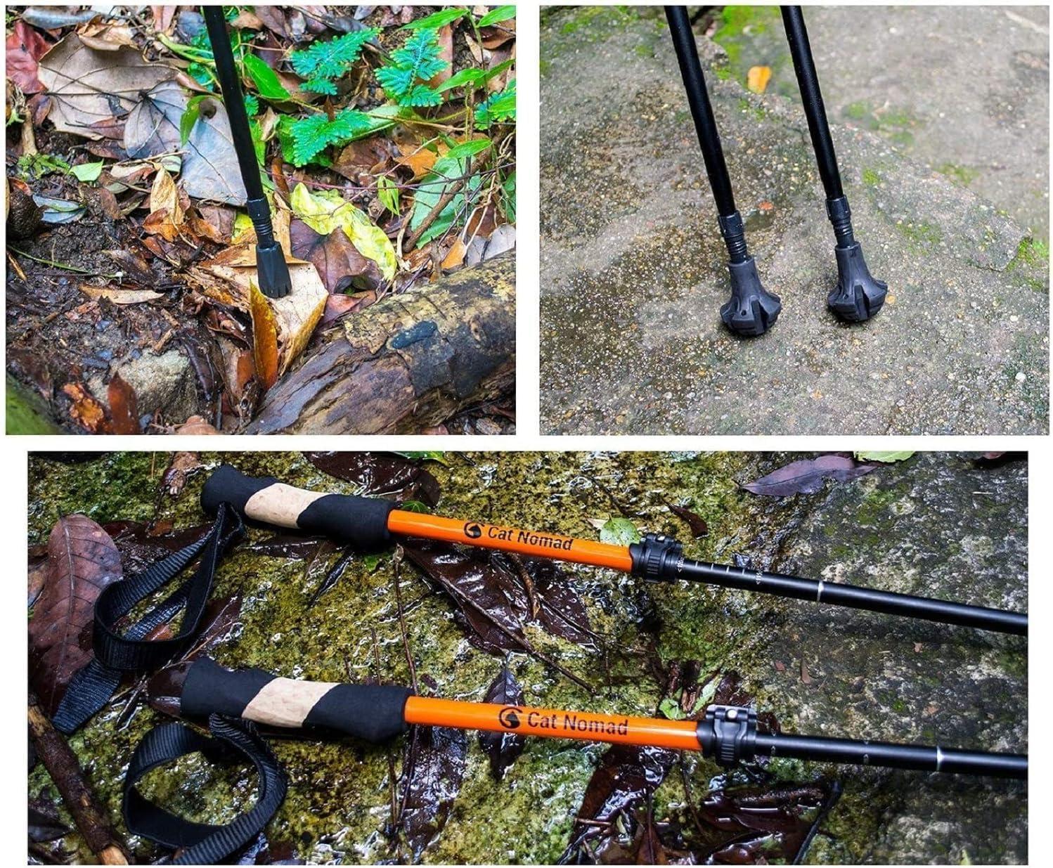 image:imageLot de 6 patins de marche nordique en caoutchouc Embouts en caoutchouc pour btons de randonne trekking btons de marche Asphalte