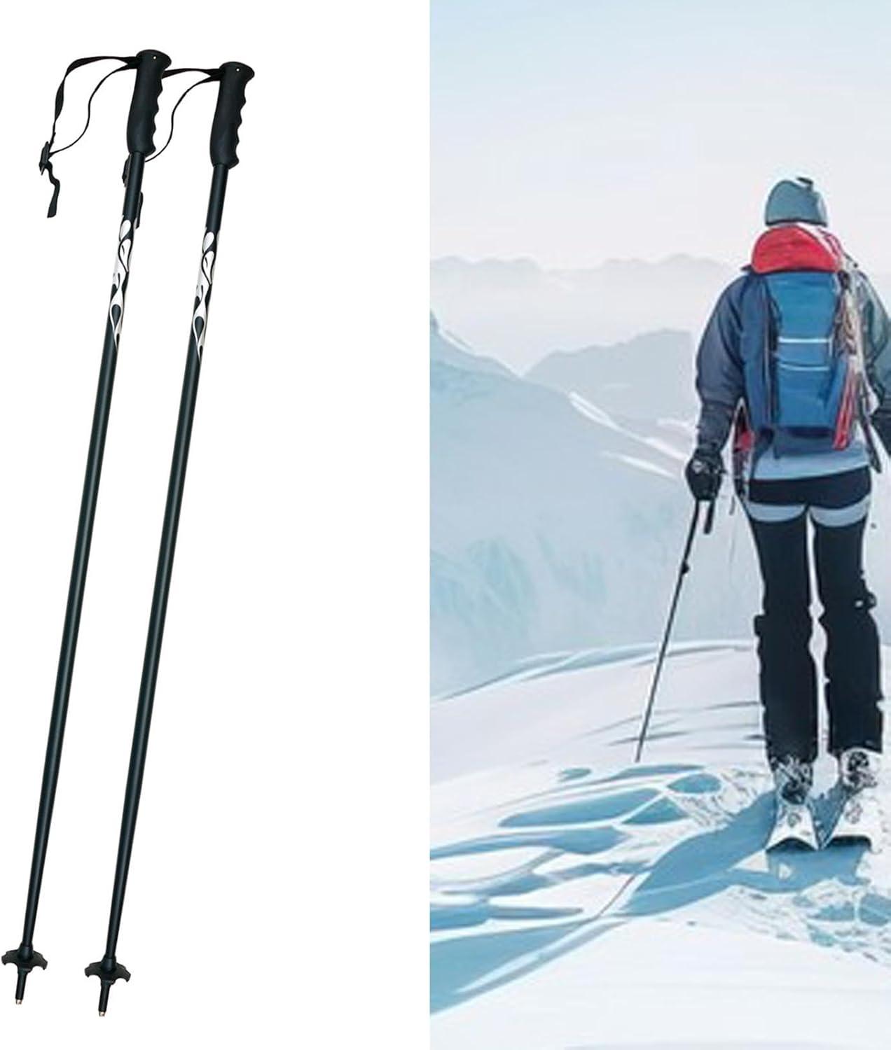 image:imageSharplace 2X Polonais de Ski pour Hommes Femmes Robustes porteurs de randonnes rsistantes la randonne des btons pour Trekking de Ski de Camping Aventures110 cm