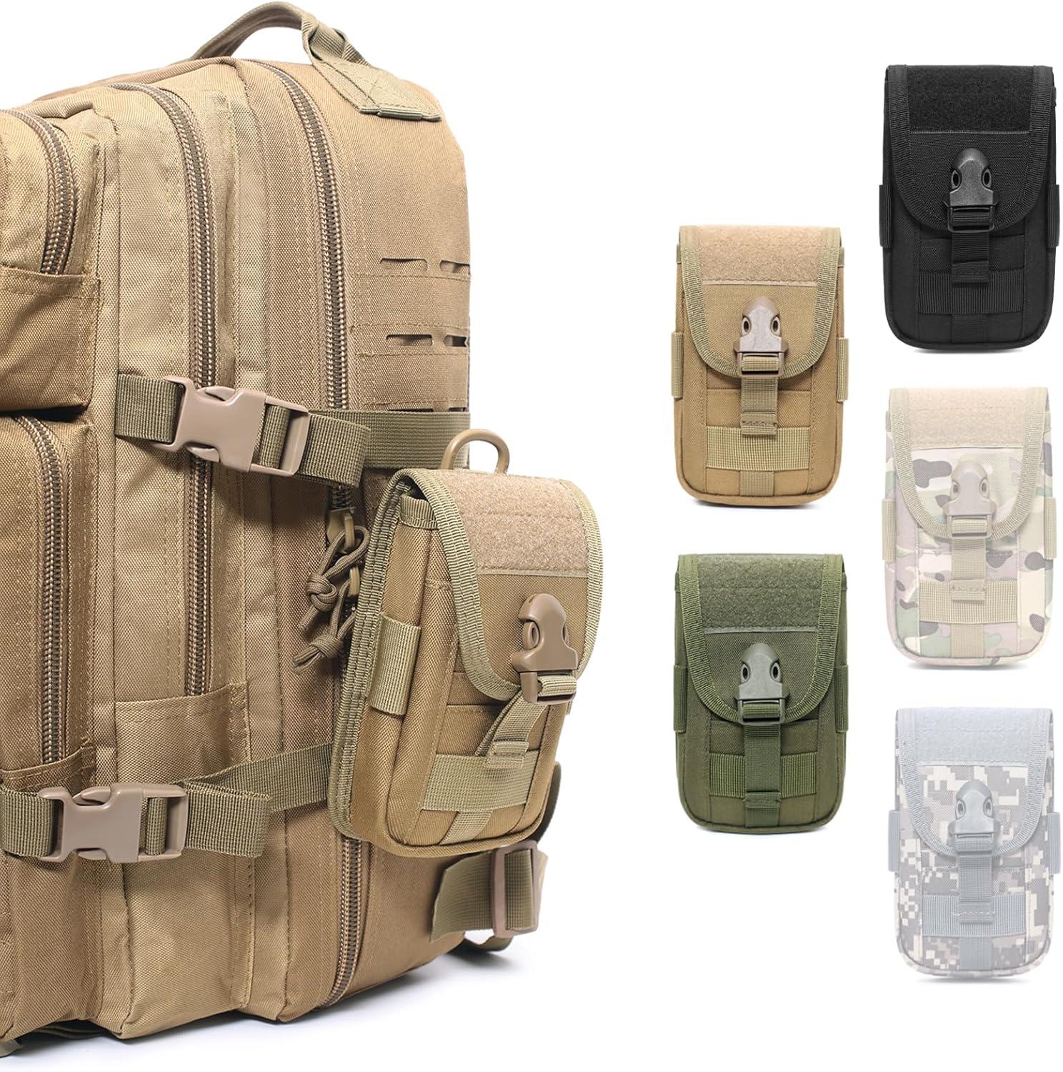 image:imageTRIWONDER Pochette Tactique Tlphone Sacoche Ceinture Poche Molle Gadget EDC Sac Militaire pour Randonne Cyclisme VoyageC Vert