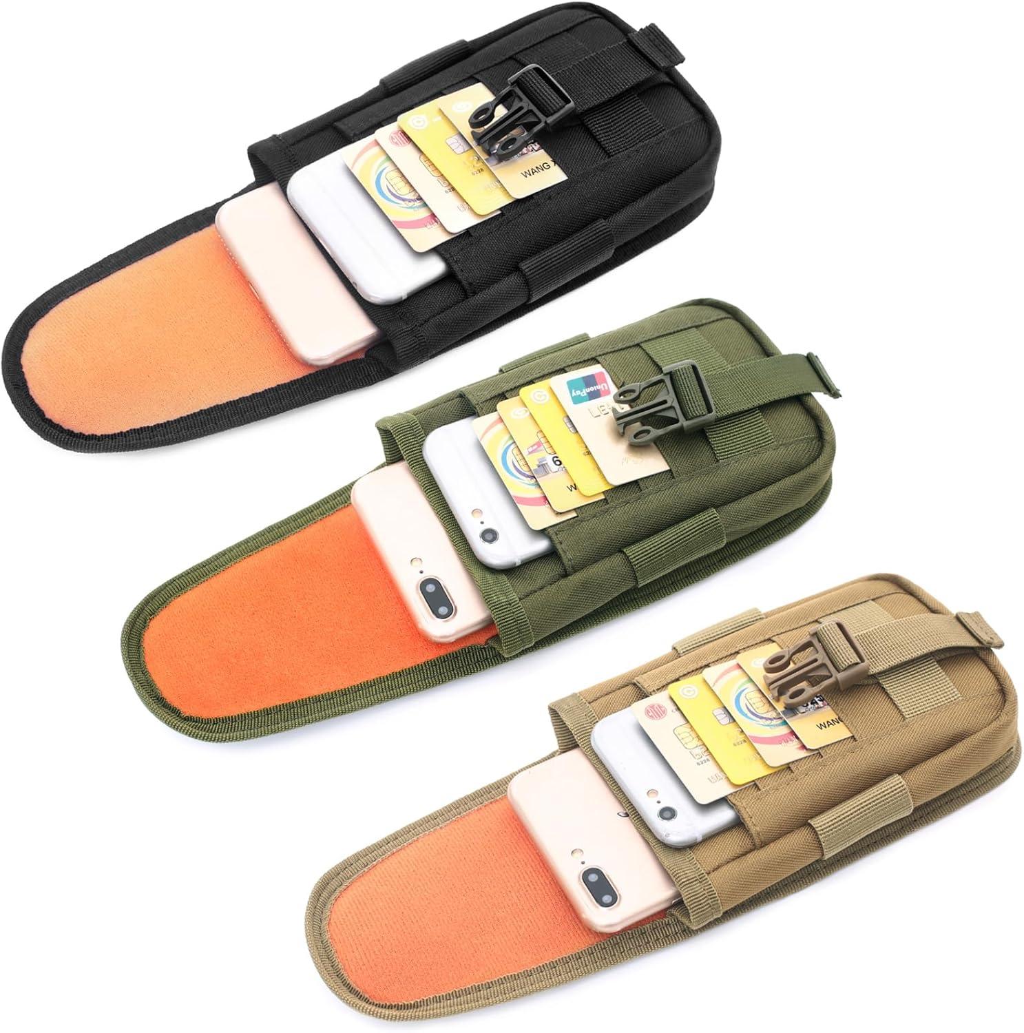 image:imageTRIWONDER Pochette Tactique Tlphone Sacoche Ceinture Poche Molle Gadget EDC Sac Militaire pour Randonne Cyclisme VoyageC Vert