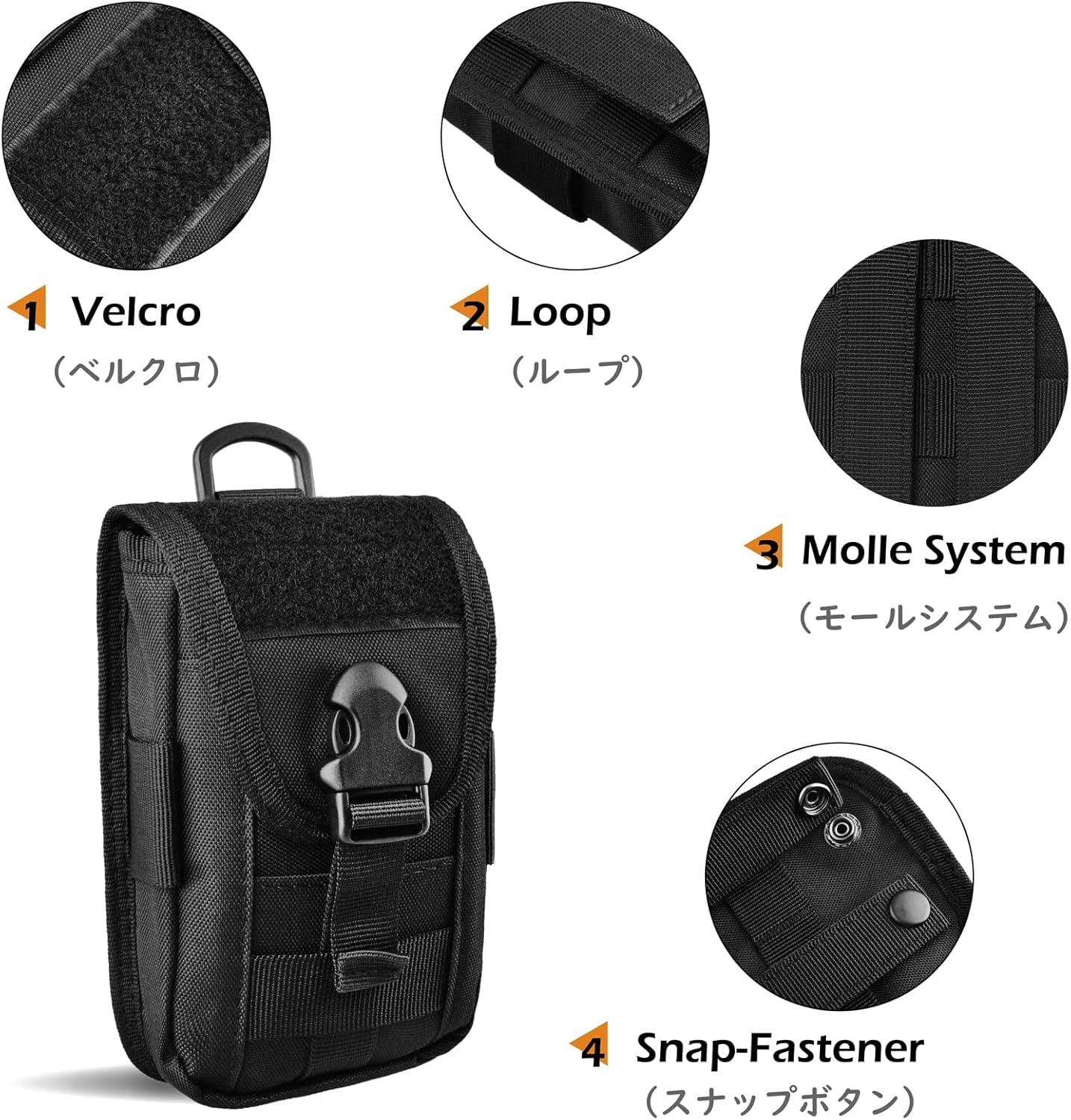 image:imageTRIWONDER Pochette Tactique Tlphone Sacoche Ceinture Poche Molle Gadget EDC Sac Militaire pour Randonne Cyclisme VoyageC Vert