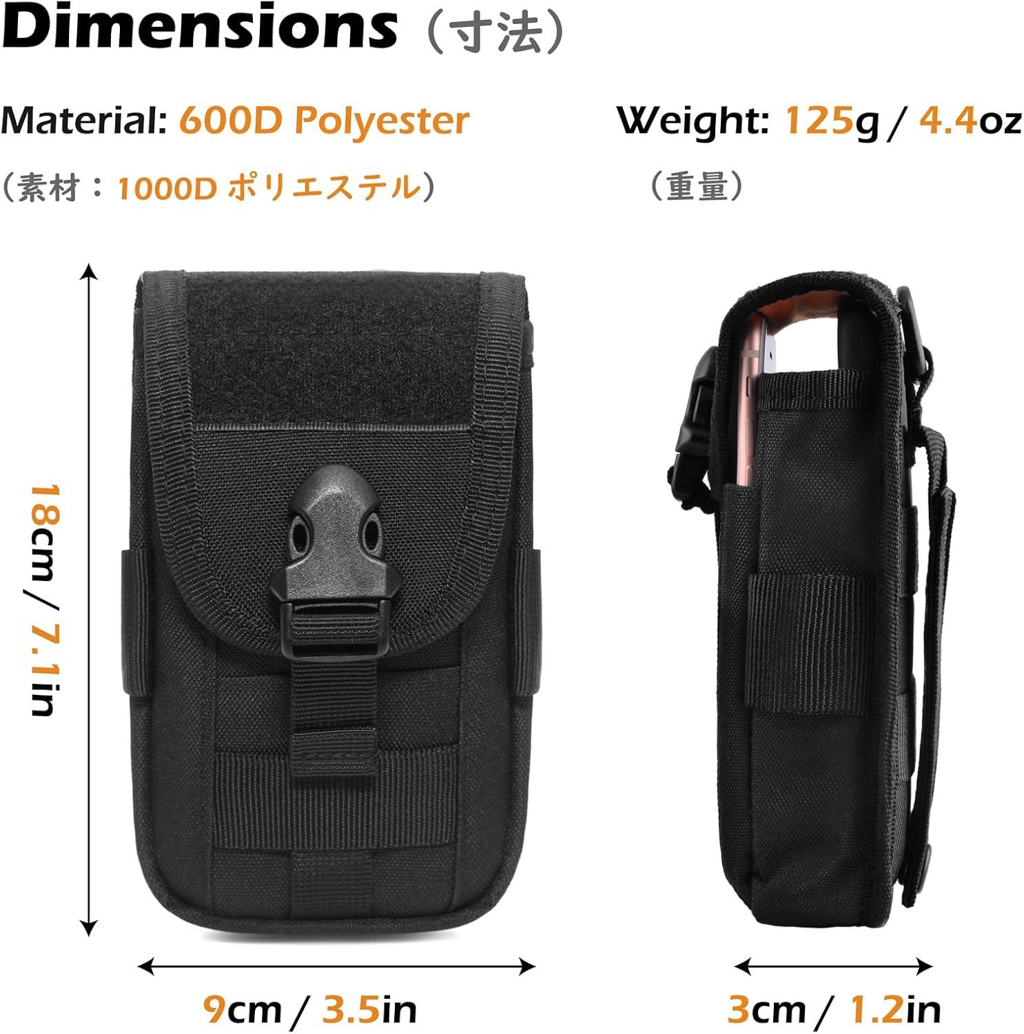 image:imageTRIWONDER Pochette Tactique Tlphone Sacoche Ceinture Poche Molle Gadget EDC Sac Militaire pour Randonne Cyclisme VoyageC Vert