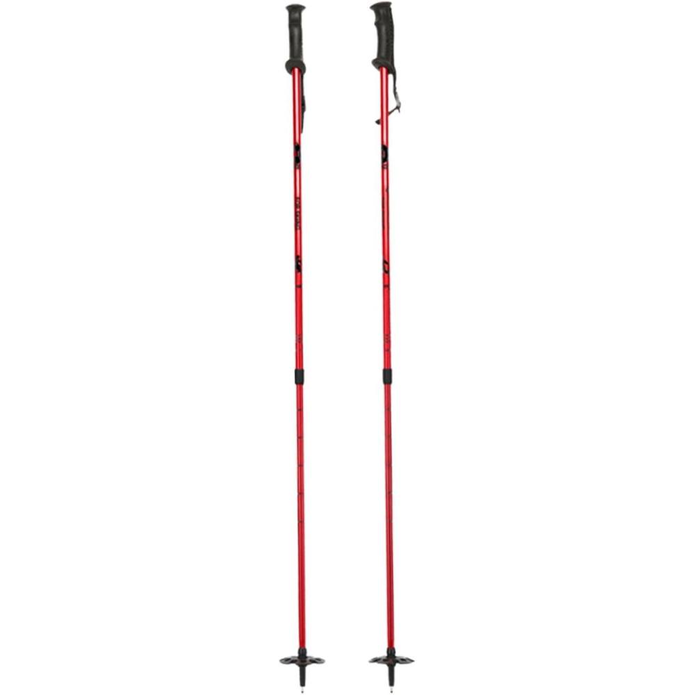 image:imageBtons de randonne multifonctionnels lgers en Alliage daluminium  pour Ski Raquette et TrekkingRouge