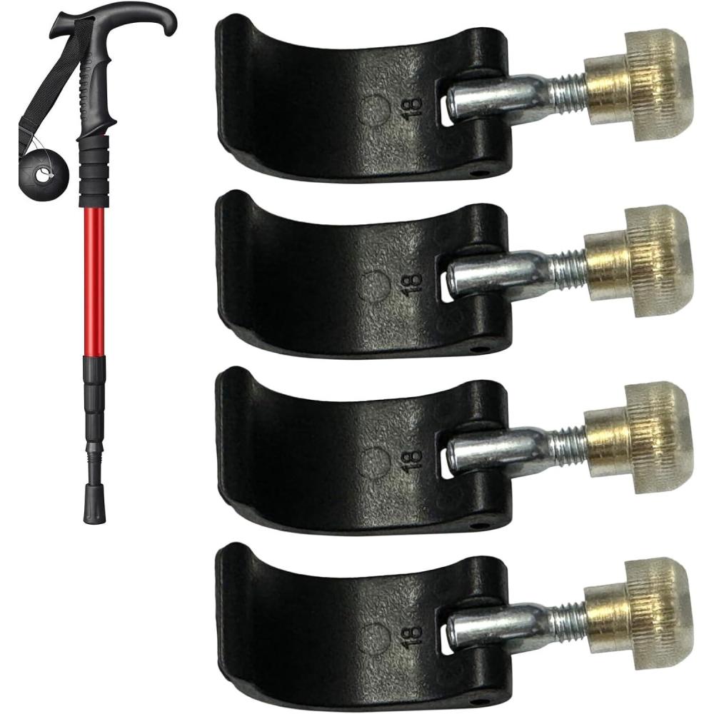 image:imageClips de fermeture pour btons de randonne Fermeture rapide de rechange pour btons de trekking pince de fixation pour btons descalade alpinisme camping trekking activits de plein airN 18