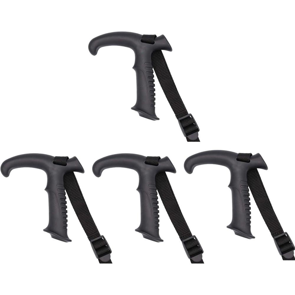 image:imageLot de 4 btons de marche de trekking droitincurvs pour escalade  Adaptateur de barre descalade