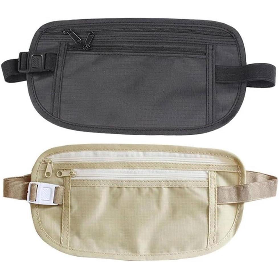 image:imagePochette Ceinture de Voyage Antivol Ajustable et Impermable  2 Pices