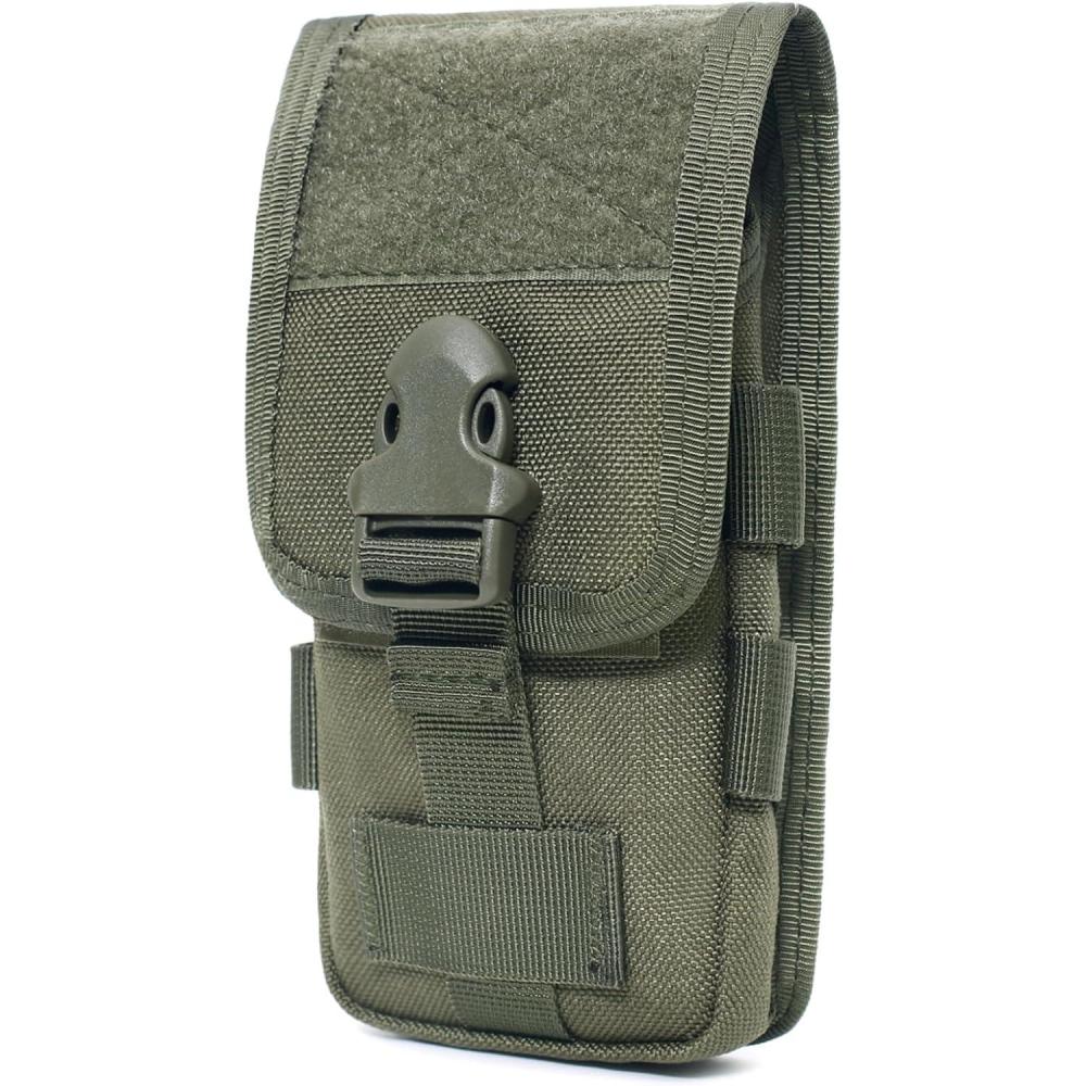 image:imageTRIWONDER Pochette Tactique Tlphone Sacoche Ceinture Poche Molle Gadget EDC Sac Militaire pour Randonne Cyclisme VoyageB  Vert