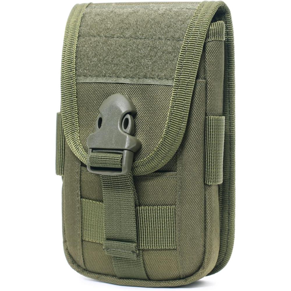 image:imageTRIWONDER Pochette Tactique Tlphone Sacoche Ceinture Poche Molle Gadget EDC Sac Militaire pour Randonne Cyclisme VoyageC  Vert