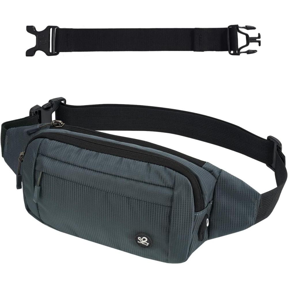 image:imageWATERFLY Sac Banane Sacoche de Ceinture Homme Femme Petite Ceinture Sac de Sport Bum Hip Bag pour Hommes et Femmes Sac Fanny de Taille avec Sangle dextension pour Voyage Randonne Entranement deBleu Roi